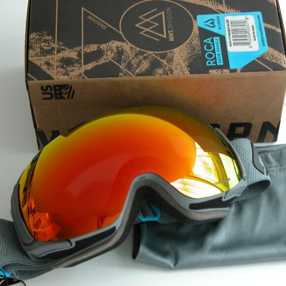 ROCA SNOW GOGGLES STONE GRAY BLAZE BRAND NEW - Picture 3 of 5